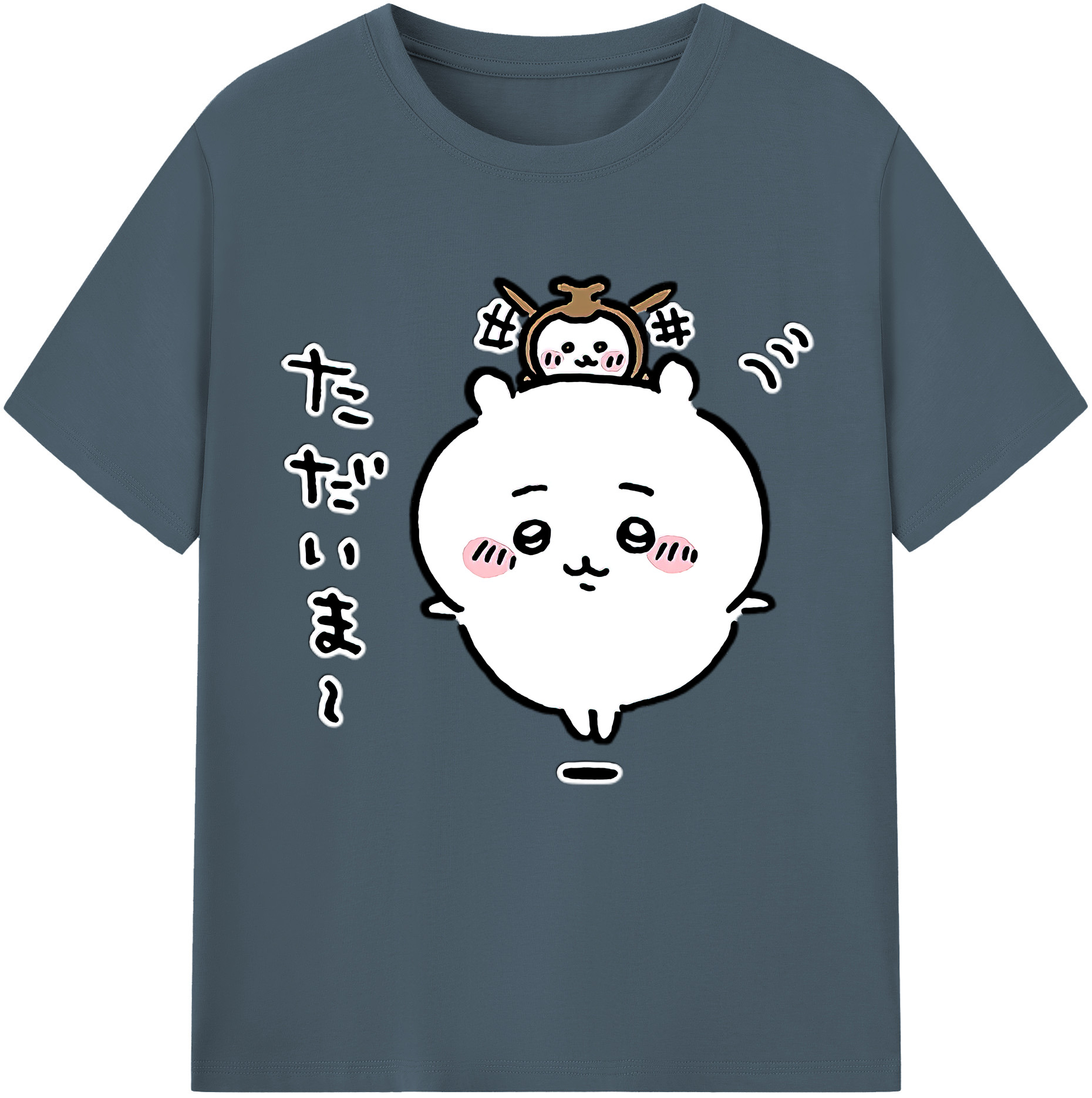 （画像用） ちいかわ ちいかわ Chii-kawa chiikawa 綿100％半袖Tシャツ（フロントプリント）